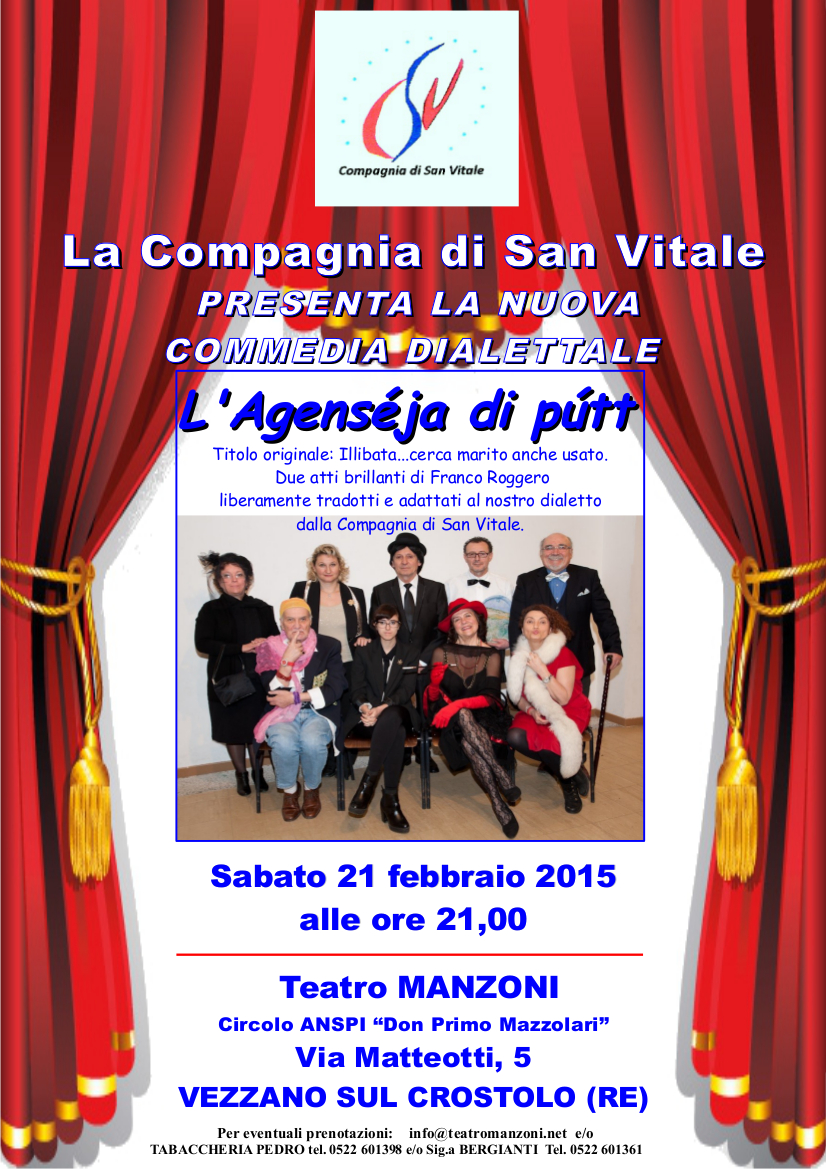 La Compagnia dialettale CSV vi aspetta tutti in Teatro a Vezzano!